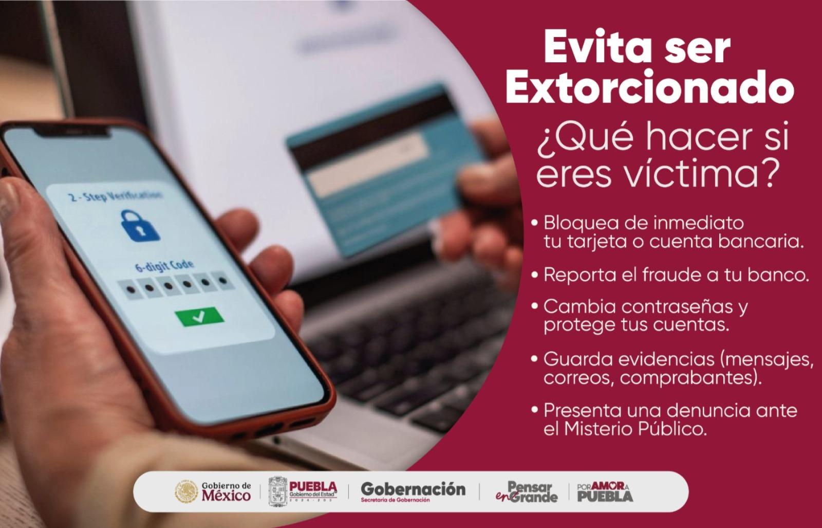 ¿Qué hacer si eres víctima de extorsión?